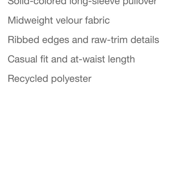 Joylab olive green velour sweatshirt nwt - Picture 5 of 6